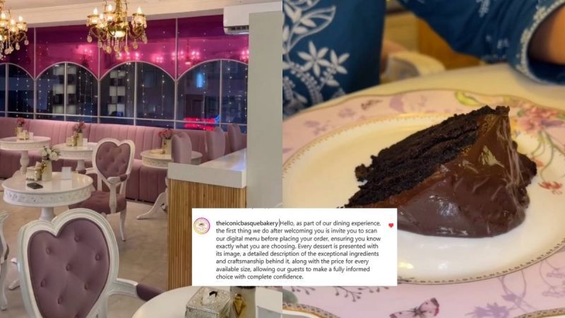 Bengaluru’s Basque Bakery Claps Back At Customer Over ₹5,250 Dessert Bill, Calls Her ‘Illegitimate Influencer’