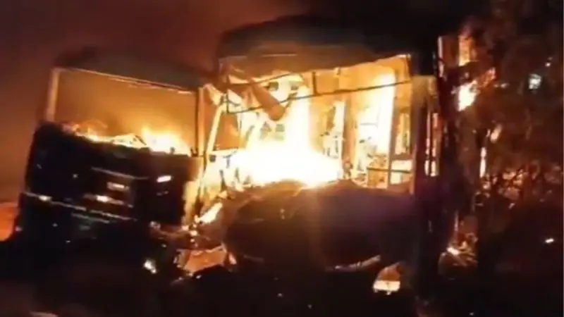 8 Killed, 24 Injured As Bus Bursts Into Flames On Delhi-Mumbai Expressway In Rajasthan