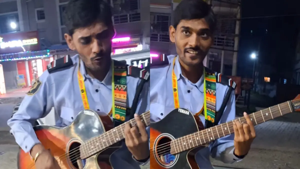 West Bengal Security Guard Wows Music Band With His Singing & Guitar Skills; Internet Pours Love