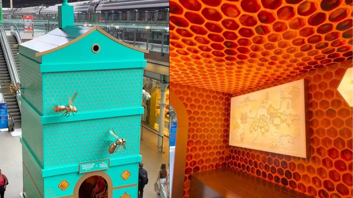 To Mark 100 Years Of Winne The Pooh, London Station Has A Giant Beehive