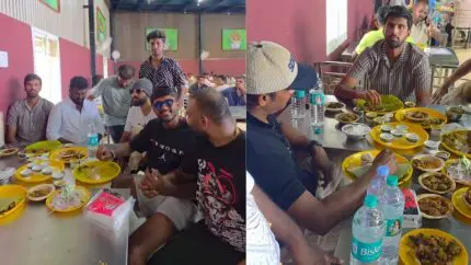 Cricketers Take A Biryani Break! Washington Sundar, Sai Sudharsan & Varun Feast In Bengaluru