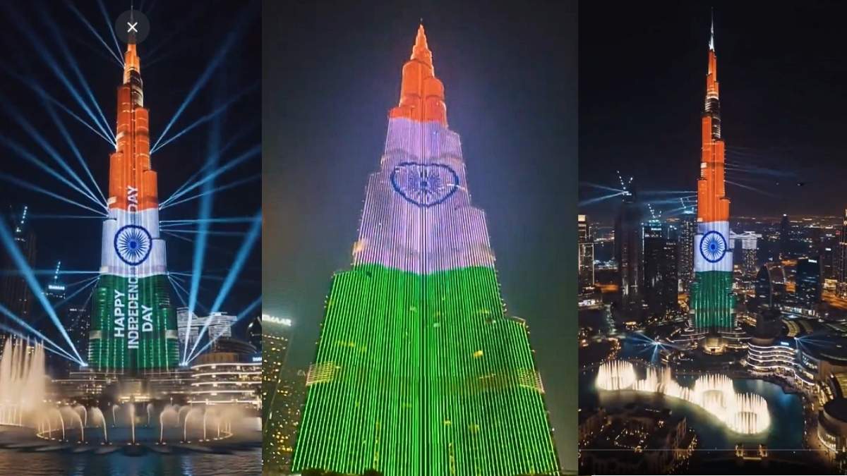 Dubai’s Burj Khalifa Lights Up In Indian Tricolour For India’s 80th Independence Day