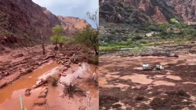 Grand Canyon Floods: 20 People Missing As Torrential Rain Sweeps Away Bridges & Boulders In USA