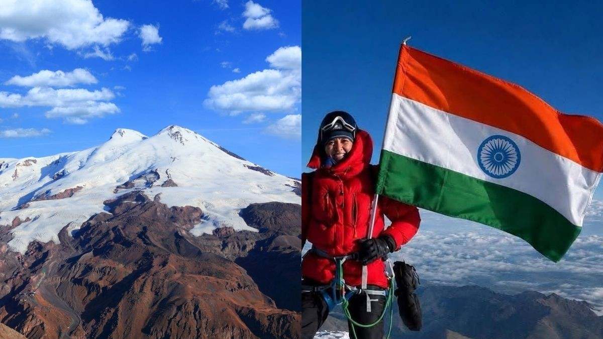 43-Year-Old Indian Woman Climbs Europe’s Highest Peak And Unfurls Tricolour