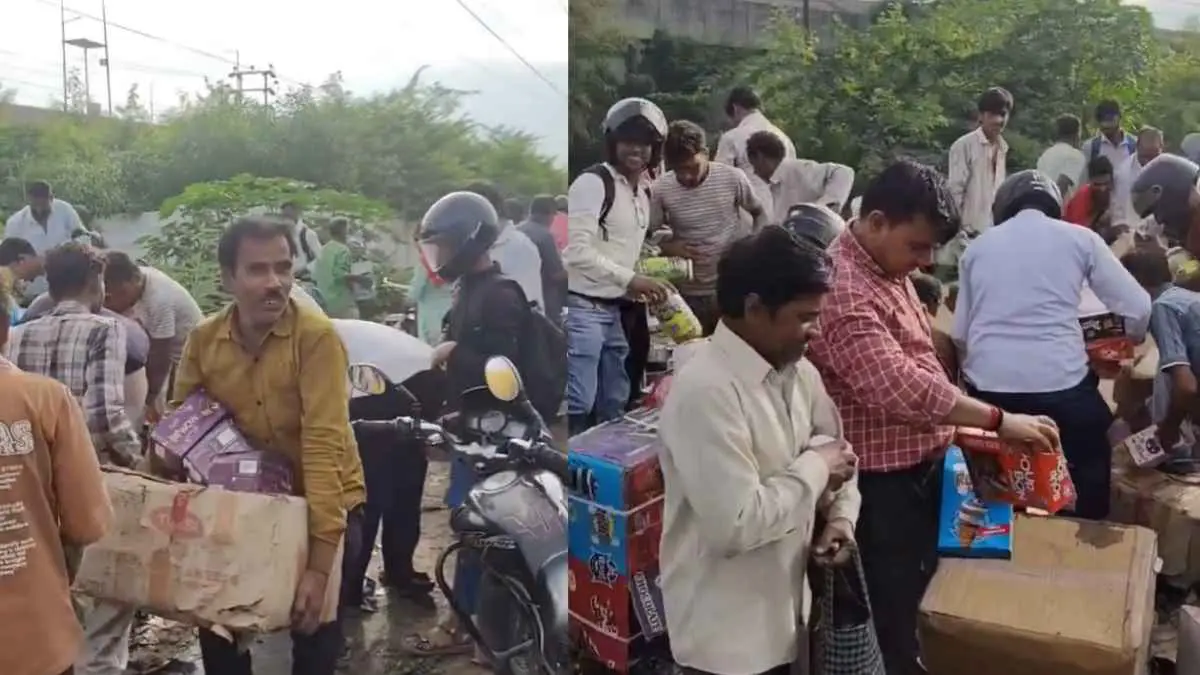 Video: Crowds Rush To Collect Expired Chocolates Discarded At Dumping Site In Kanpur