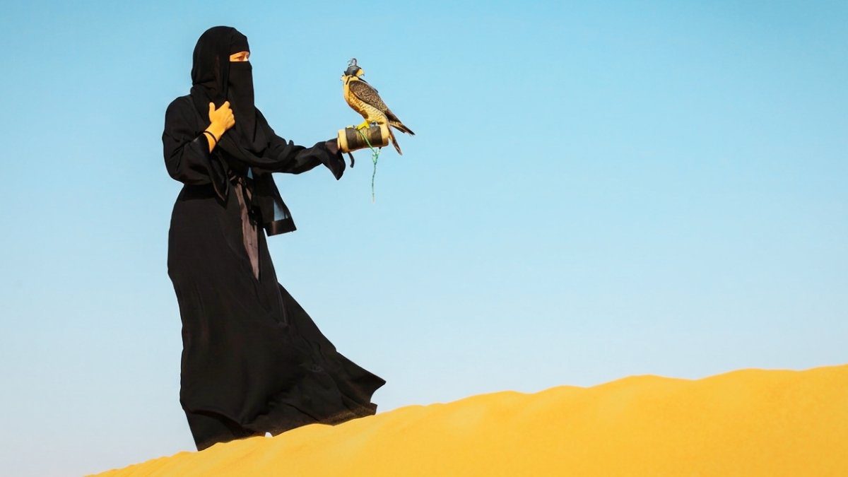 Meet Mai Bouresli, Kuwait’s First Female Falconer Breaking Into A Male-Dominated Sport