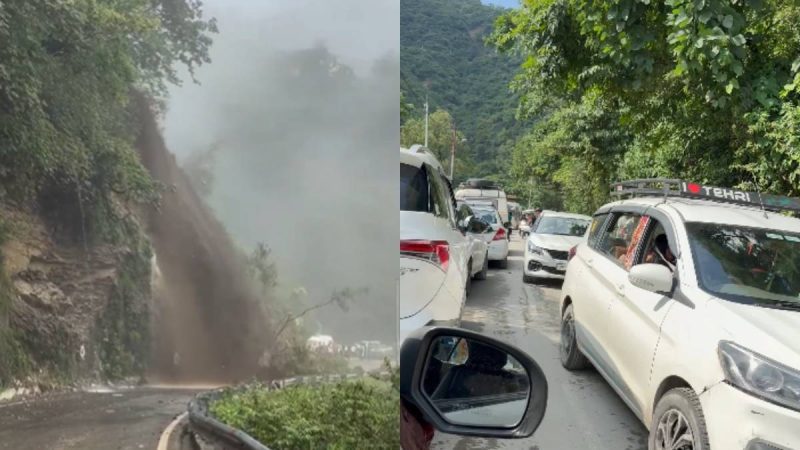 Landslide On Mussoorie-Dehradun Road Triggers 10-Km Traffic Jam, Leaves Tourists Stranded For Hours