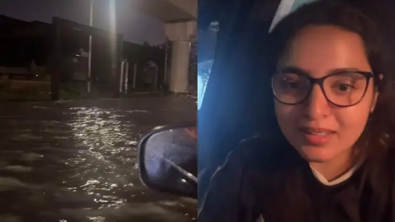 Video: Woman Calls Noida “Water City”; Shows Waterlogged Sector 18 Road After Heavy Rain