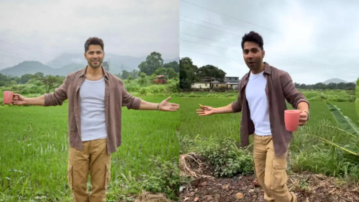 Varun Dhawan Buys A “Khet” To Enjoy Chai & Biscuit In Open Air; Fans Congratulate