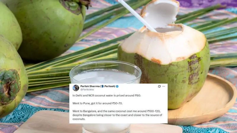 Coconut Water For ₹100 In Bengaluru? Shocked Founder Compares Prices Across Indian Cities