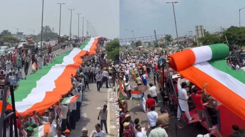 Haryana Creates History! 5-Km-Long Indian Flag Held By Thousands Sets 2 World Records