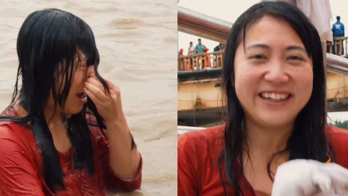 Video: Japanese Creator Takes Her First-Ever Holy Dip In Haridwar’s Ganga River