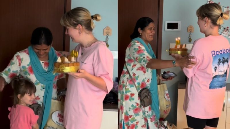 Video: Russian Woman In Bengaluru Surprises 40-Year-Old Nanny With Her First Birthday Cake
