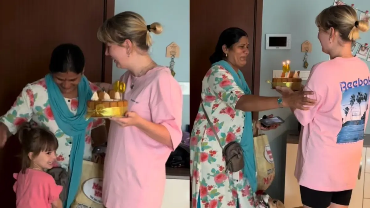 Video: Russian Woman In Bengaluru Surprises 40-Year-Old Nanny With Her First Birthday Cake