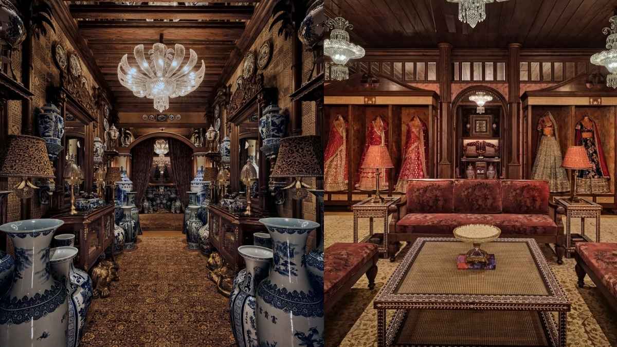 Sabyasachi’s New Delhi Store Is A Royal Dream With 120 Chandeliers, 300 Paintings, Bengali Tea & More