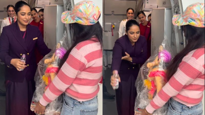 Video: Air India Crew Member Misses Ganpati Puja At Home, Passenger Brings Bappa On Flight
