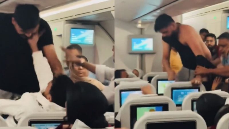 Video: T-Shirt Torn, Punches Thrown As 2 Passengers Fight Mid-Air On Dhaka-London Flight