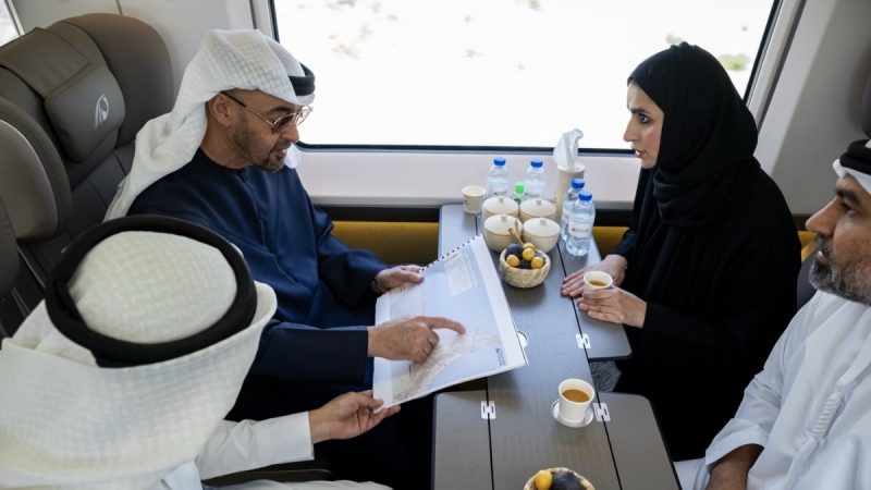 UAE President Takes The Train To Dubai As Etihad Rail Station Opens For Passenger Services