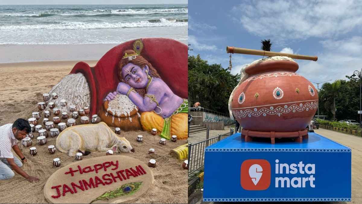 From Puri’s Sand Art To Mumbai’s Giant Matki: How India Is Celebrating Janmashtami 2026