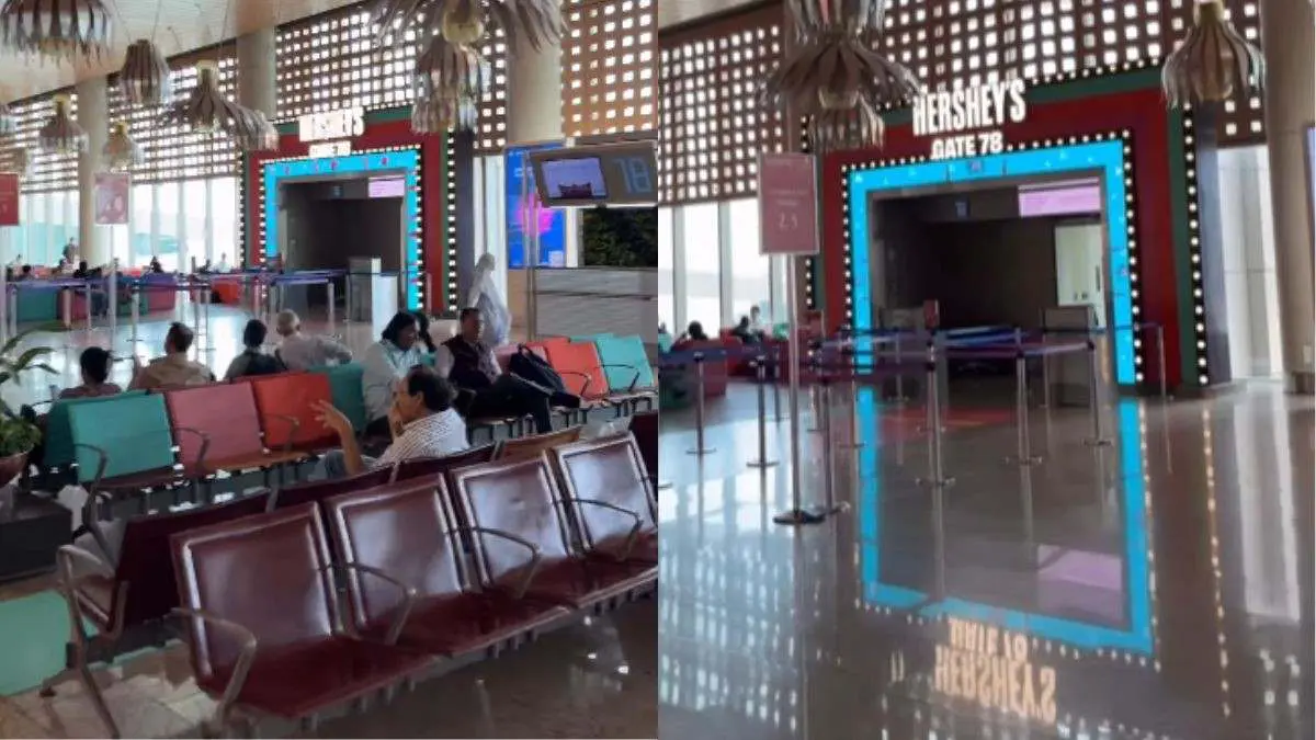 Mumbai Airport’s Boarding Gate Has An Advertisement? Netizens Joke, “Waiting For Vimal Gate Next”