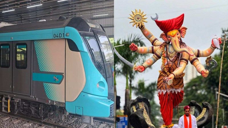 Ganpati Visarjan 2026: Mumbai Metro Line 3 To Run All Night For Devotees Bidding Goodbye To Bappa