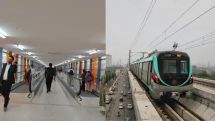 Noida Metro Sees 20% Rise In Ridership After Skywalk Linking Sector 51 And 52 Opens