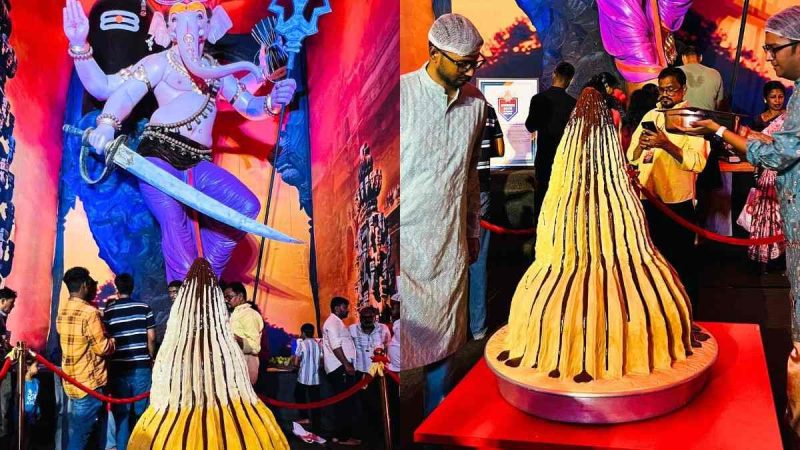 Mumbai’s Tallest Ganpati Gets A 351 Kg Sugar-Free Modak From Chef Harsh Kedia; Pics Go Viral