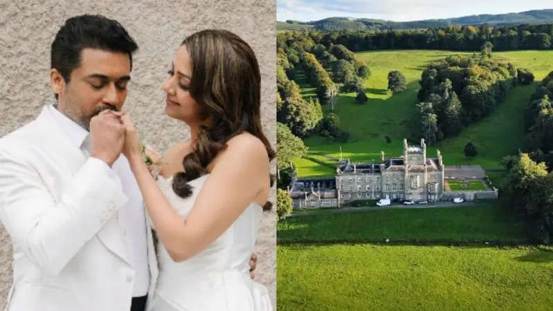 Suriya & Jyotika Celebrate 20 Years Of Marriage At This 700-Year-Old Scottish Castle