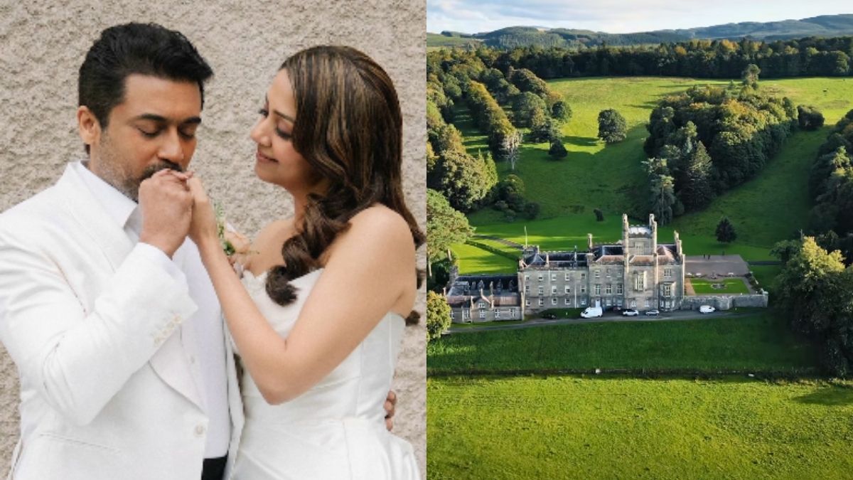 Suriya & Jyotika Celebrate 20 Years Of Marriage At This 700-Year-Old Scottish Castle