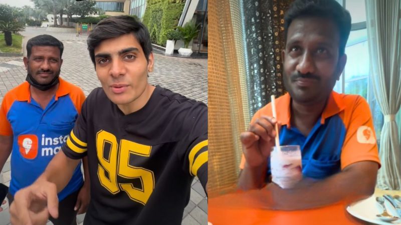 Content Creator Takes Swiggy Instamart Rider To 5-Star Hotel For A Milkshake, Wins Hearts