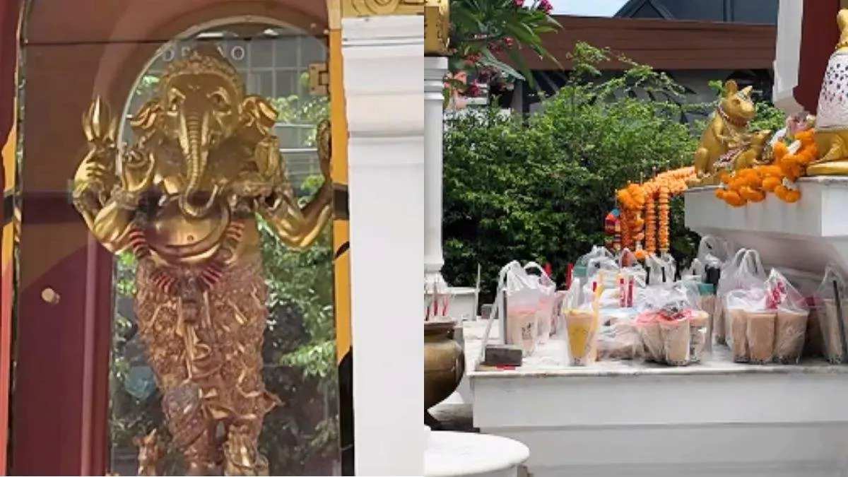 Boba Tea For Lord Ganesha? This Thailand Temple Has A Very Sweet Tradition