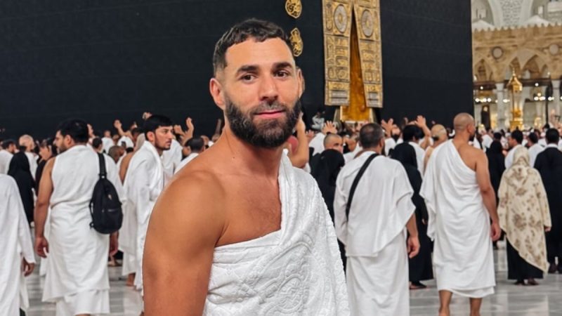 Former Real Madrid Player, Karim Benzema Shares Picture From His Pilgrimage In Makkah