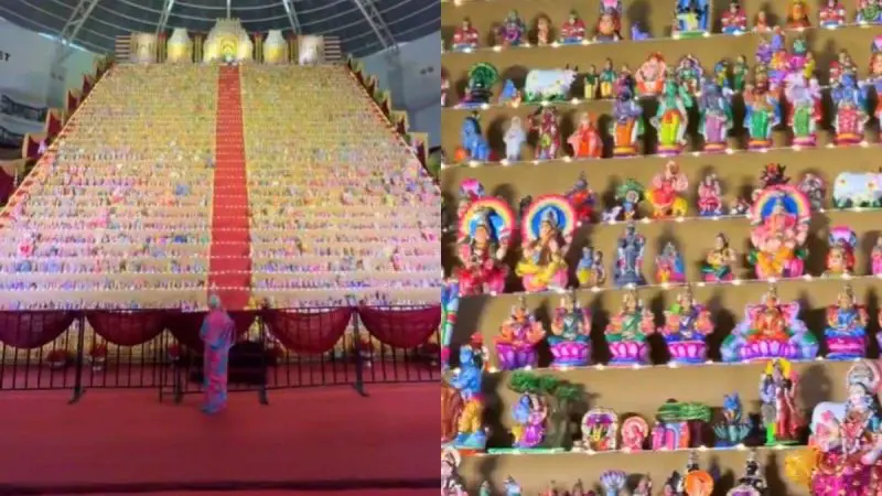 Navratri 2026: With 4,500 Dolls, Chennai Attempts World Record With 47.8 Ft Tall Golu