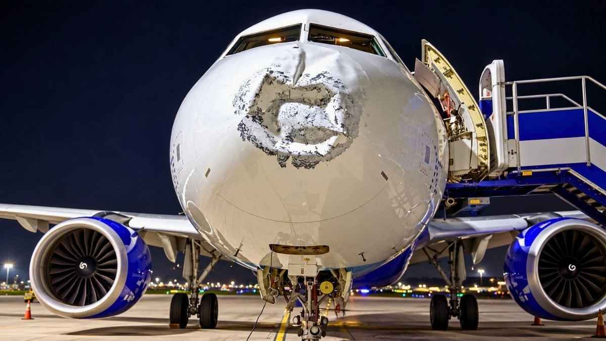 IndiGo Flight Hit By Lightning At 17,000 Feet, Lands Safely In Lucknow With Nose Damage