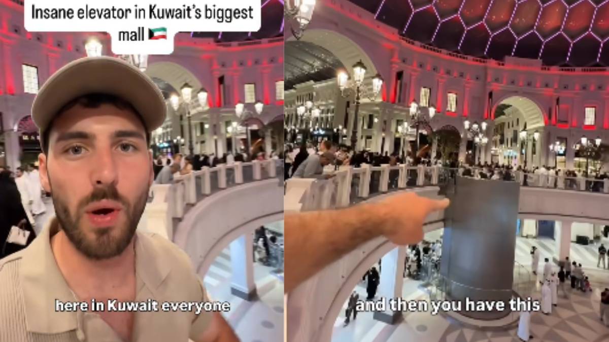 “They Are Living In 2050” Netizen Reacts To Australian Vlogger’s Viral Video Of A Glass Elevator In Kuwait