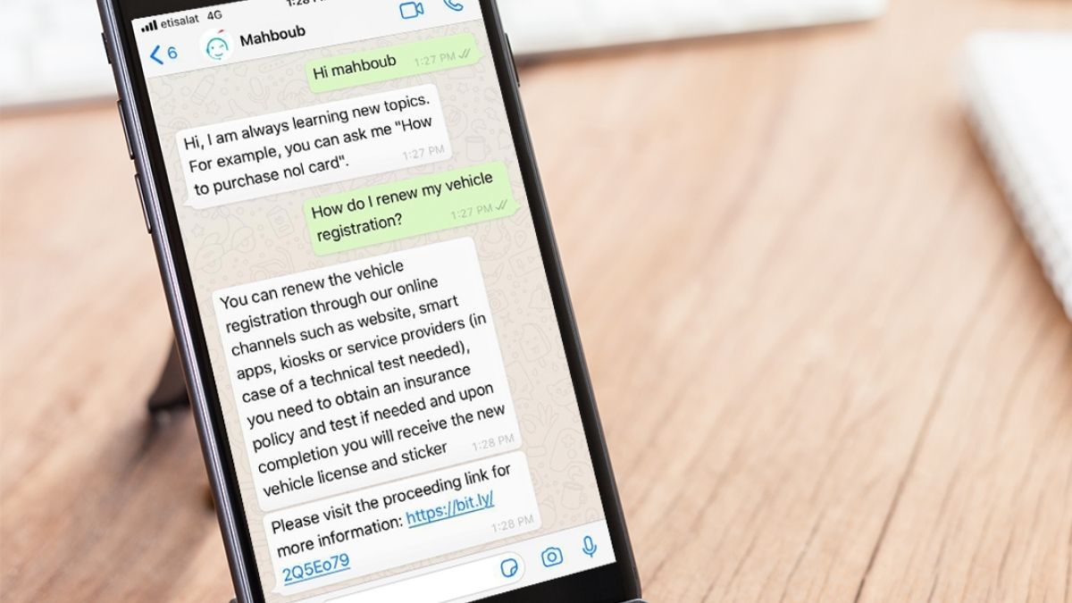 Now Pay Fines & Renew Vehicle Registration In One Chat With Dubai’s Upgraded Mahboub Chatbot