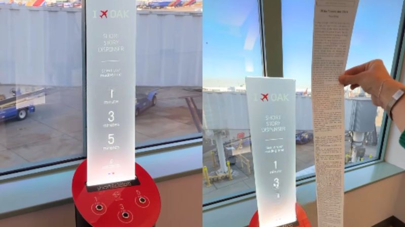 THIS Airport Lets You Print Short Stories To Read In 1, 3 & 5 Minutes & Readers Love This Cute Idea