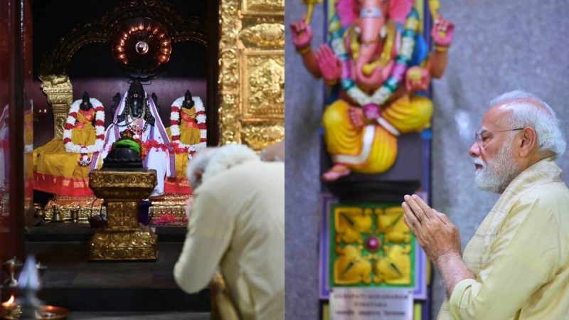 PM Modi Marks 25 Yrs In Public Office At Delhi’s Shri Vinayak Mandir, A Temple With A 65-Yr History