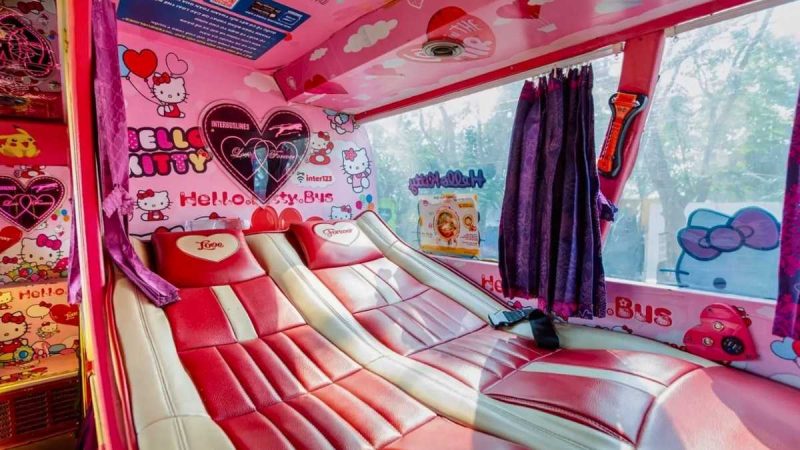 Couples! Hop On Vietnam’s ‘Love Bus’ For A 7-Hr Cosy Journey With Pink Cabins & Heart-Themed Interiors