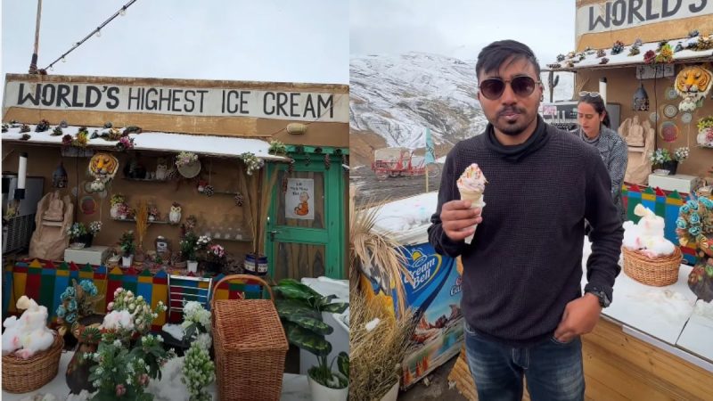 Meet The ‘World’s Highest Ice Cream Stop’ In Spiti Valley, Serving Scoops At 14,420 Feet