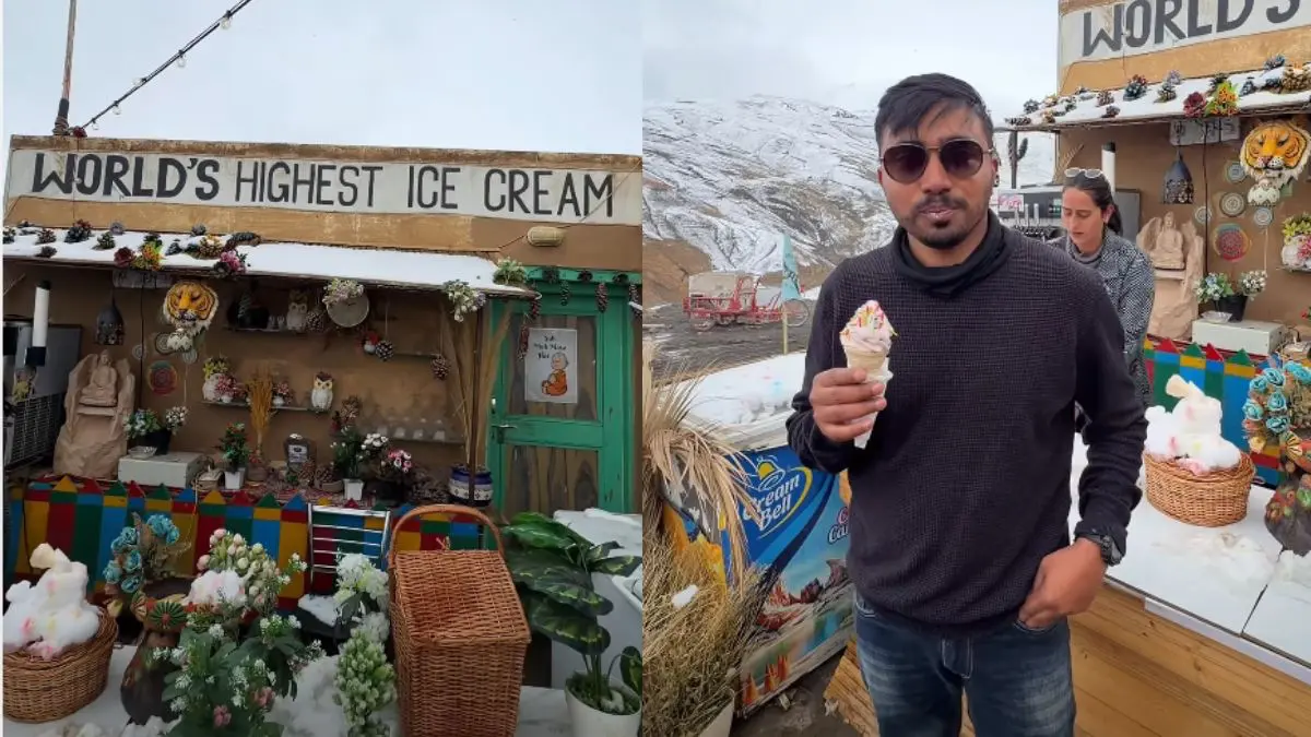 Meet The ‘World’s Highest Ice Cream Stop’ In Spiti Valley, Serving Scoops At 14,420 Feet