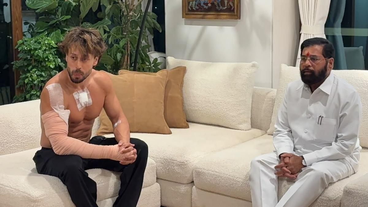 Tiger Shroff’s 1st Pics After Firing Incident Shows Injuries On Arm, Chest; Meets Eknath Shinde