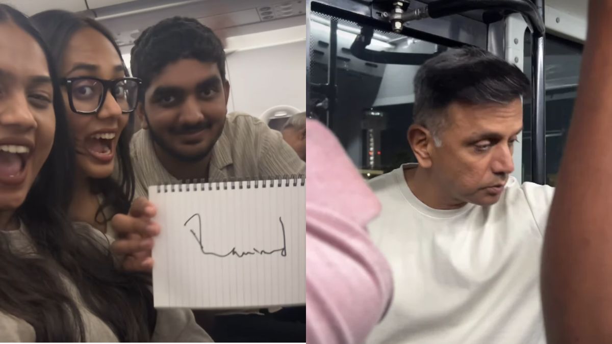 Three Siblings Spot Rahul Dravid On IndiGo Flight, Get His Autograph & Call Him Sweet